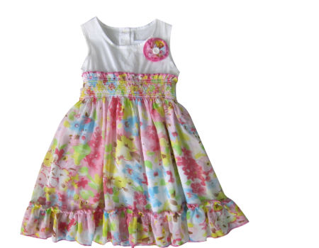 sleeveless frock design