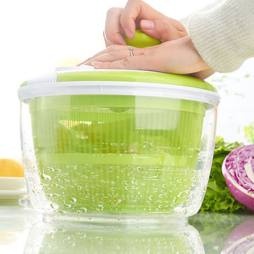 Vegetable Washer Manual Plastic Veggie Dryer Salad Spinner Fruit