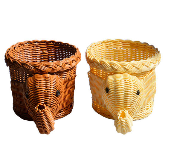 Straw And Willow Storage Basket Organizers Storage Wicker Baskets Rattan  Basket Room Decor Sundries Wall Shelf Household Items - AliExpress