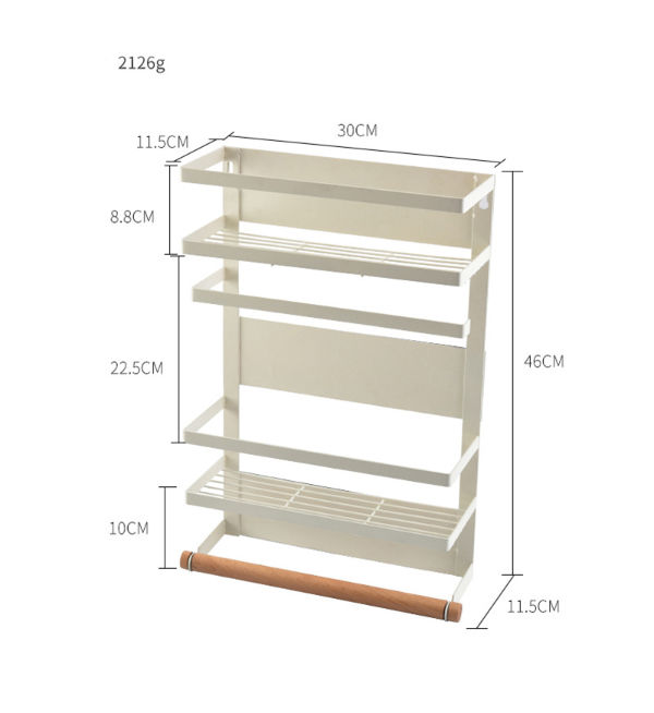 China Magnetic Fridge Rack Shelf Kitchen Refrigerator Fridge Side Magnet Hanging Large Storage Rack On Global Sources Magnetic Fridge Shelf Magnetic Shelf Magnetic Refrigerator Rack