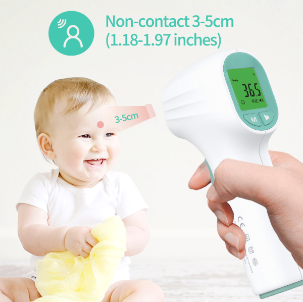 China AOJ Termometro Forehead Digital Noncontatct Ear&Forehead Thermometers for Baby Childern