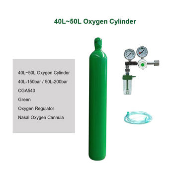 China Oxygen cylinder oxygen tank with trolley 5l oxygen concentrator ...