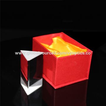 China Optical Plastic triangular Prism for scientific right angle prism ...