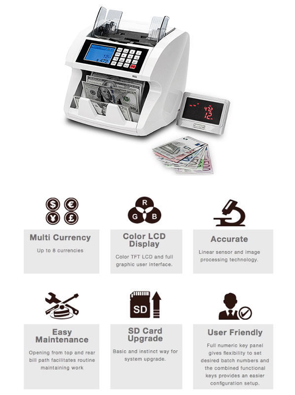 Buy Wholesale China New Usd Eur Gbp Cad Multi Currency Value Bill Counter Billcounters Note Counting Machine Contador De Bil At Usd 280 Global Sources