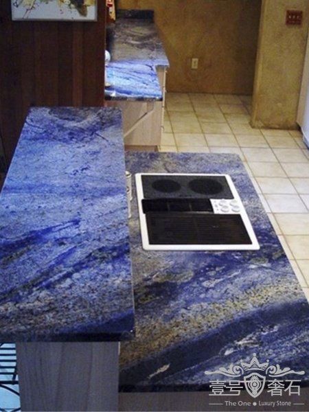 Newstar Polished 2cm Azul Bahia Blue Granite Stone Wall Flooring Tile Slab,  Beautiful Blue Dream Granite Countertop in Kitchen from China 