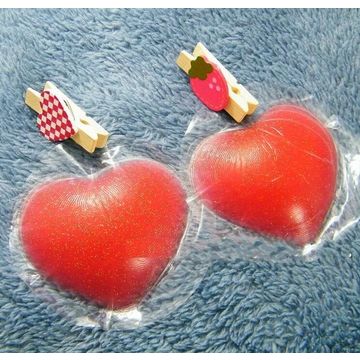 New 3 Pairs Sexy Love Heart Shape Reusable Intimate Breast Nipple