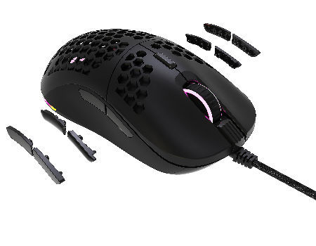 ambidextrous mouse with side buttons