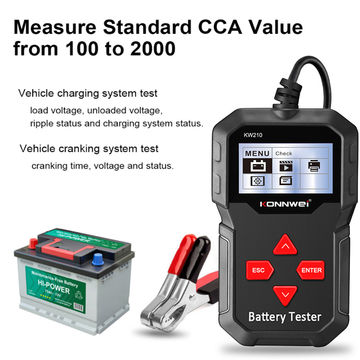 Testeur de Charge de Batterie de Voiture 2000 CCA de Test de Cellules  Analyseur