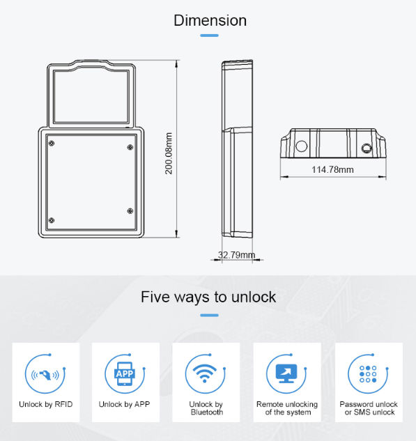 China Smart GPS container padlock tracker for cargo container gates ...