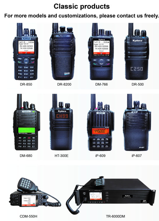 Buy Wholesale China Kydera Dmr Walkie Talkie Dm-850 Vhf Uhf Two