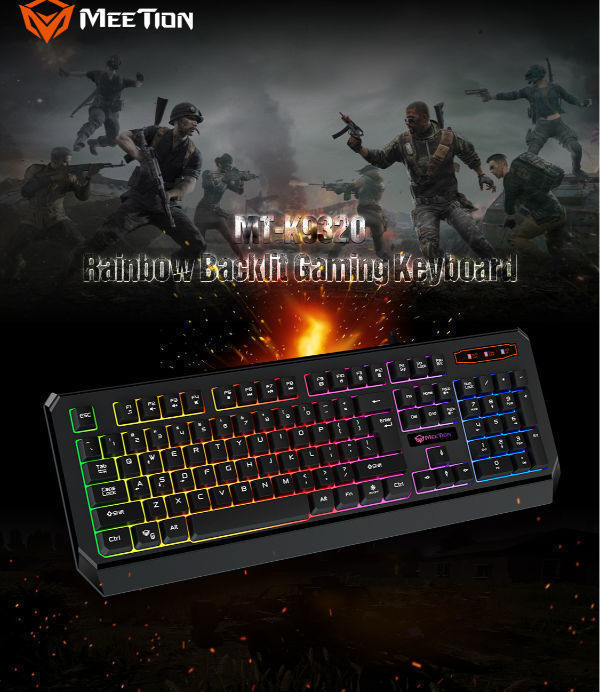 China Keyboard Manufacturers Desktop USB PC Computer Led Light Backlit Membrane Gamer Gaming For
