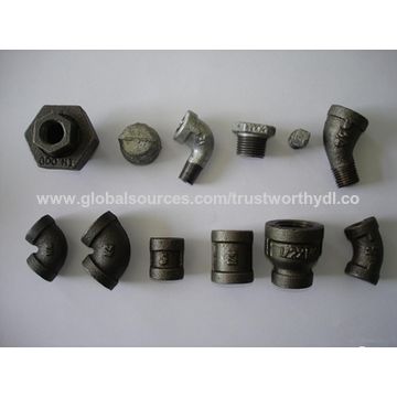 China Malleable Iron Pipe Fitting, Elbows Black Galvanized, GI Fittings ...