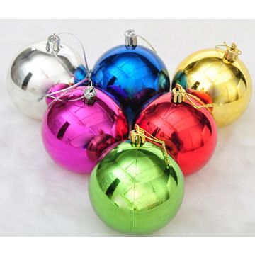 6PCS Clear Plastic Christmas Tree Ornaments Crafts Fillable DIY