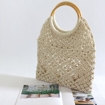 Bolso de cuerda online y crochet