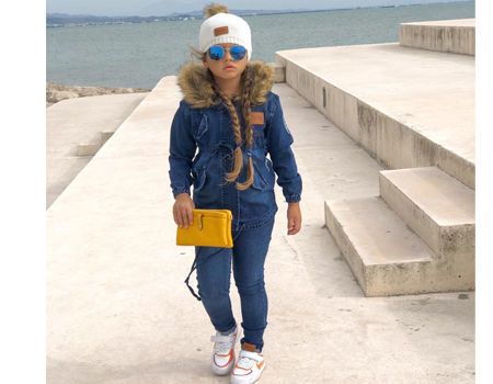 Chaqueta de invierno para niños de marca con gafas en capucha