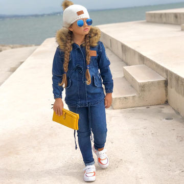 Veste en jean online fille