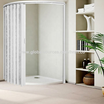  Interior barato aislado PVC puerta de baño decorativo plástico  plegable puertas correderas (32''80'', blanco) : Herramientas y Mejoras del  Hogar