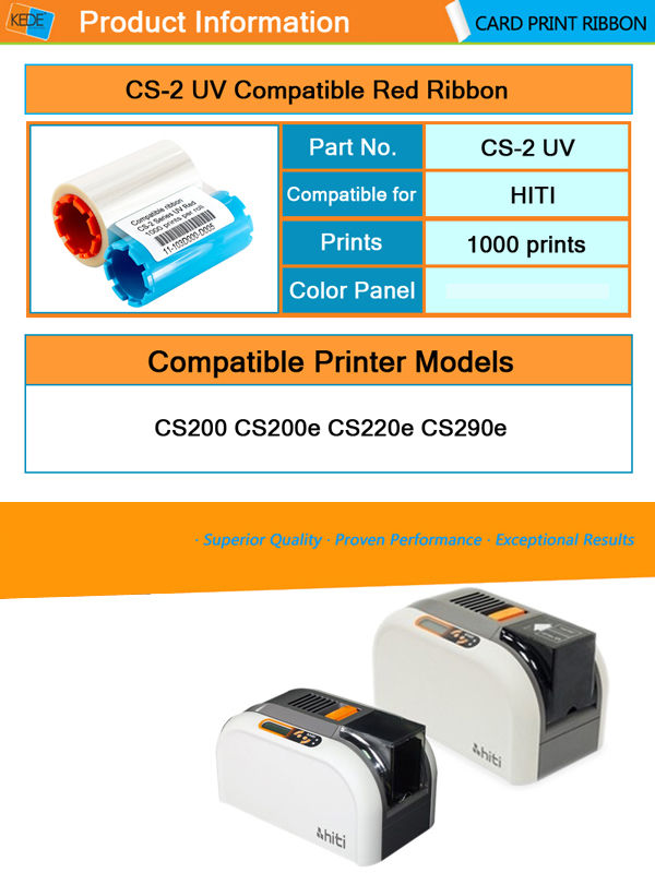 Ruban couleur pour imprimantes à cartes Hiti CS-200e & CS-220e