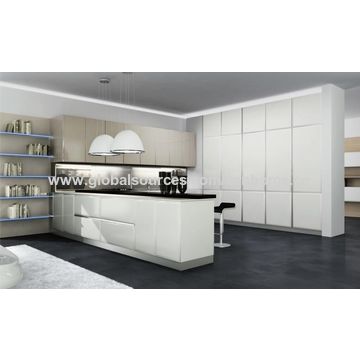 China PA modern modular designs melamine kitchen cabinet on Global ...