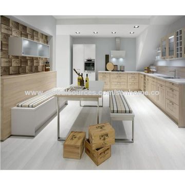 China PA modern modular designs melamine kitchen cabinet on Global ...