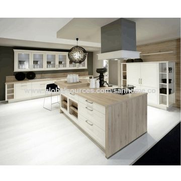 China PA modern modular designs melamine kitchen cabinet on Global ...