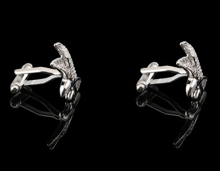 Cuff Links and Tie Clip,Custom Animal Eagle,Copper,Fashion Men's Novelty Cuff Links Set for Business supplier