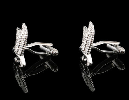 Cuff Links and Tie Clip,Custom Animal Eagle,Copper,Fashion Men's Novelty Cuff Links Set for Business supplier