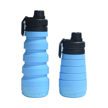 eco squeeze silicone water bottle - leak proof collapsible water