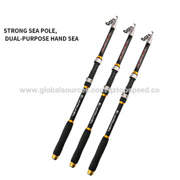 5 Pieces Telescopic Fishing Rod FRP Spinning & Casting Rod