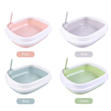 NEW Foldable Anti-Splash Pet Cat Litter Box Fully Enclosed Easy Clean Cat  Litter Pan Pet Toilet Bedpan Pet Accessories