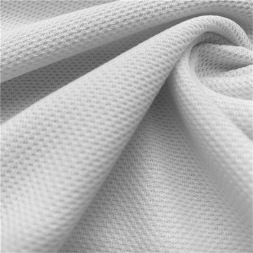 China High quality recycled polyester knit pique mesh fabric for