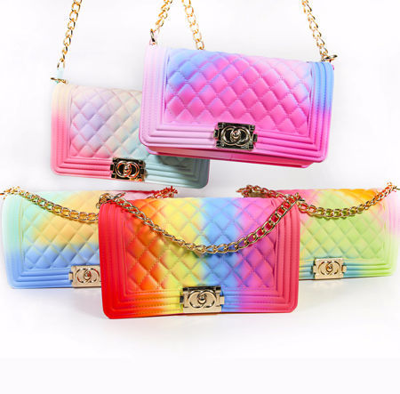 rainbow jelly purse wholesale