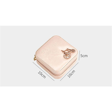 Yiluana Mini Travel Jewelry Box Portable Jewelry Case for Earring, Ring,  Necklace,Bracelet Small Jewlery Organizer with Zipper and Mirror (Bike) :  Clothing, Shoes & Jewelry 