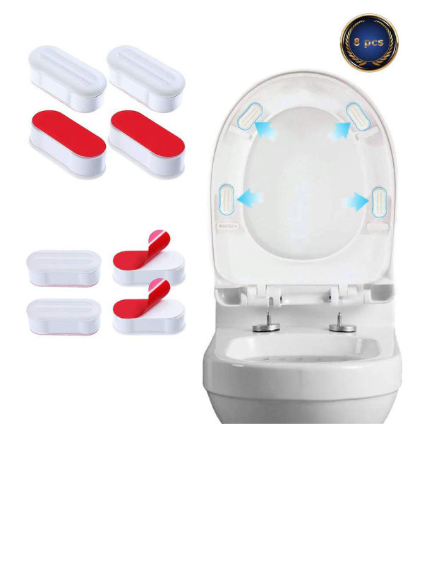 China Toilet seat attachment bidet toilet seat bumper with Strong Adhesive 8pack on Global