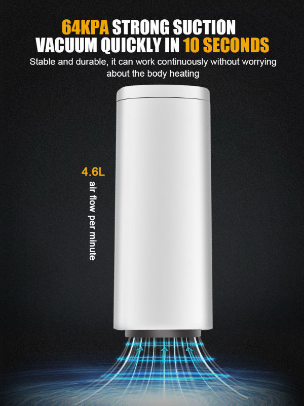 China Food Vacuum Sealer,Vacuum Pump with 10 Pack Reusable Food Storage