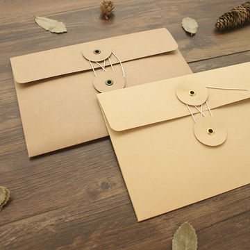 Kit de papier à lettres vintage, papier kraft, papier à lettres A5,  enveloppes à fenêtre, enveloppe