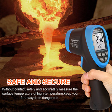 Non-contact infrared thermometer HP-1600 safely measure the surface  temperature of objects that are hot,dangerous,high accuracy