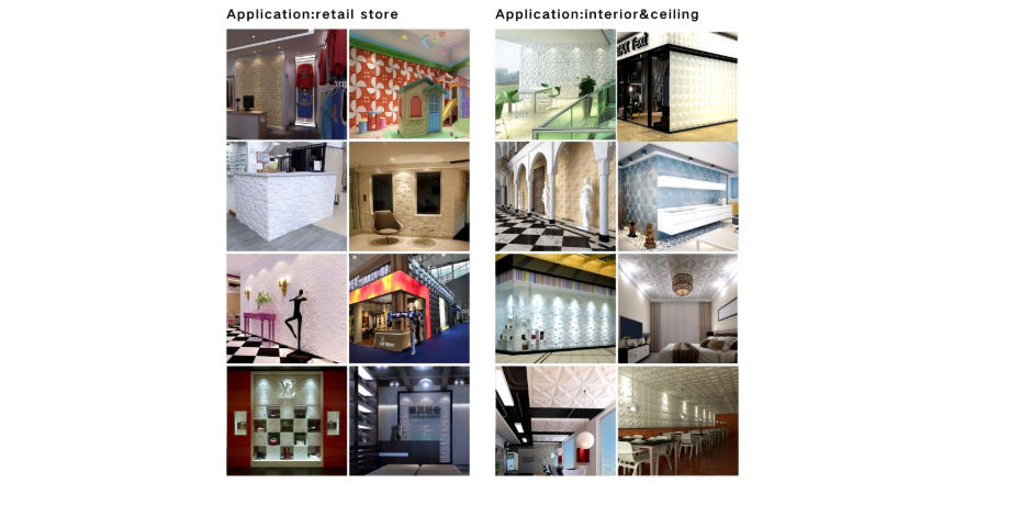China 2020 modern design house decorative 3d pvc wall panels interior ...