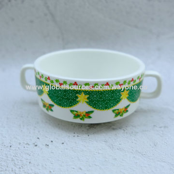 Service de Table Service de vaisselleEnsemble de Vaisselle en Porcelaine à  Motif de Noël de 30 pièces avec 6 Tasses, soucoupes, Assiettes à Dessert,  Assiettes à Soupe, Assiettes à dîner : 