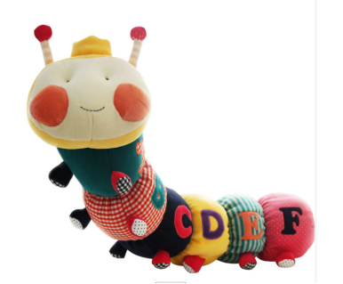 Kid Stuffed Animals Children Gift Party Non-toxic Caterpillars Musical Plush Toy 