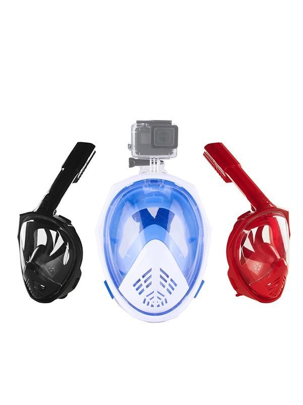 LEUCOTHEA New Foldable Full Face Diving Snorkel Mask Scuba For GoPro 