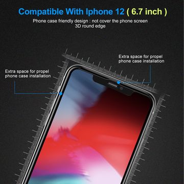 Neu 3D Flüssig silikon Doppel Stark Gehärtetes Glas Bildschirm Protektoren für iPhone 12