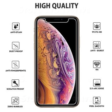 Pelindung layar tempered glass, 2.5D Anti-gores untuk iPhone 12