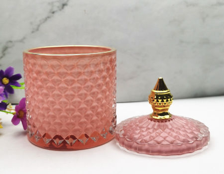 Pink Glossy Candle Jar at Rs 55, Candle Jars in New Delhi