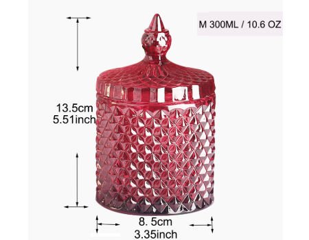 19 Oz Red Glass Candle Jars With Lid Wholesale Empty 10 Oz Candle Containers  For Candle Making - Buy China Wholesale Candle Jar $1.4