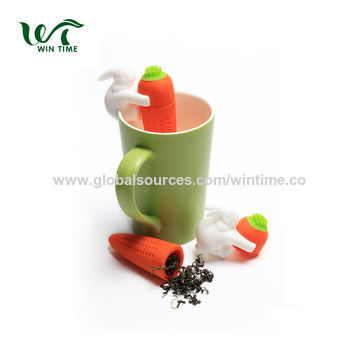 Silicone Tea Bag Holder Clips Cute Rabbit Cup Mug Tea Infusers