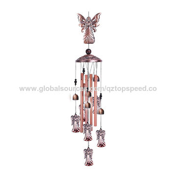 Vent métal carillon 3D papillon jardin suspendu cloche art