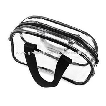 Buy Wholesale China Stadium Approved/clear Handbags For Cosmetics, Makeup,  And Travel/clear Bag Made Of Transparent & Clear Handbags at USD 0.85