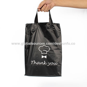 Soft Loop Plastic Bags - Custom Soft Loop Handle Bags