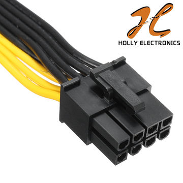 China Pcie Power Cable, 8-pin Male To Dual 8-pin 6+2 Male Cable Power 